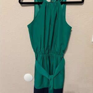 Express Green Halter Sundress Midi